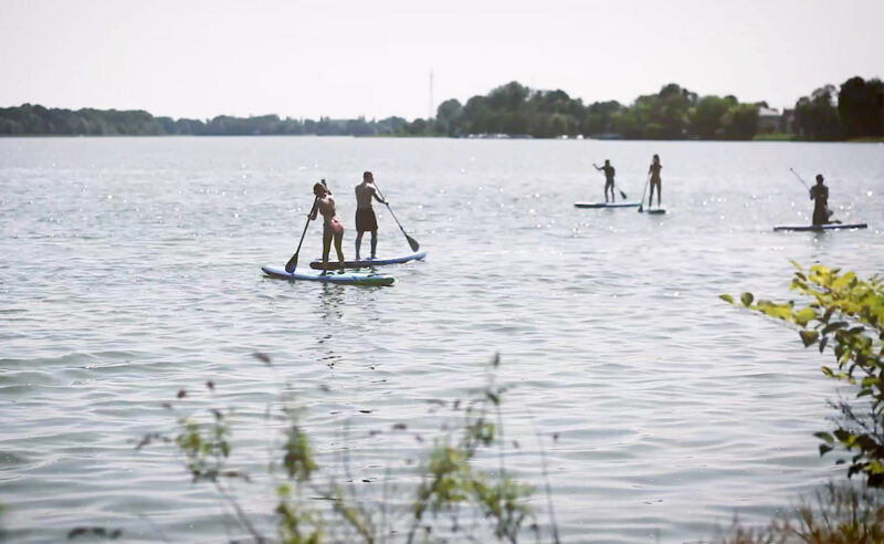Stand-Up Paddling auf dem Ruppiner See