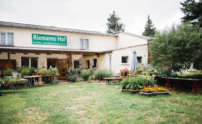 Blick auf den Rixmanns Hof und sein Sortiment