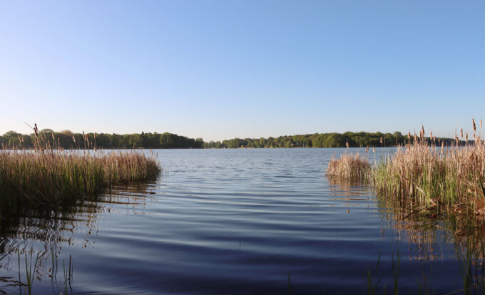 Blick auf den Ruppiner See vom Resort Mark Brandenburg in Neuruppin